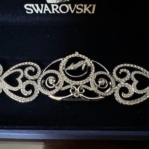 Swarovski 2006 Disney Cinderella Rhodium Plated Bracelet RARE 1514997 - Picture 4 of 10